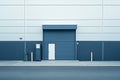 Ultra Hd Visual of Exterior of a Modern Warehouse with a Small Office Unit Royalty Free Stock Photo