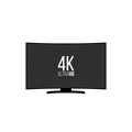 Ultra high definition digital television screen Royalty Free Stock Photo