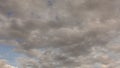 Tiime lapse of moving dark grey clouds and blue sky background 3840x2160 UHD 4k