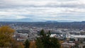 Time lapse of clouds over Marquam Bridge and Tilikum Crossing in Portland OR 4k