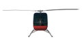 Ultra Light Helicopter 1- Front view white background 3D Rendering Ilustracion 3D Royalty Free Stock Photo