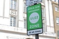 Ultra low emission ULEZ Zone sign London UK Royalty Free Stock Photo