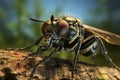 Robber Fly Extreme Close-Up Royalty Free Stock Photo