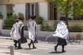 Ultra-orthodox Hassidic Jewish men in Tel Aviv, Israel