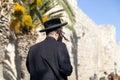 An ultra-orthodox jewish or Haridi man in Jerusalem