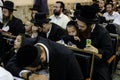 Ultra-Orthodox Jewish Hasids pilgrims pray near the tomb of Rabbi Nachman on the eve of Rosh Hashanah holiday, Jewish