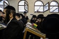 Ultra-Orthodox Jewish Hasids pilgrims pray near the tomb of Rabbi Nachman on the eve of Rosh Hashanah holiday, Jewish