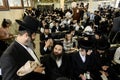 Ultra-Orthodox Jewish Hasids pilgrims pray near the tomb of Rabbi Nachman on the eve of Rosh Hashanah holiday, Jewish