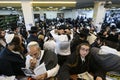 Ultra-Orthodox Jewish pilgrims celebrate the Rosh Hashanah holiday at the tomb of Rabbi Nachman of Breslov in Uman