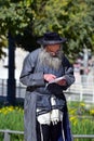 Ultra-orthodox rabbi in traditional dress