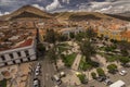 Ultra panoramic view of PotosÃÂ­ main square and Cerro Rico in the Background, Bolivia.