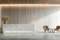 Ultra Quality Image of Modern Reception,LuxuryWall Mockup Royalty Free Stock Photo