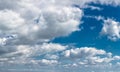Ultra quality panorama cloudy sky isolated, huge and dramatic clouds