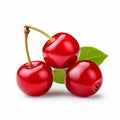 Ultra Realistic Chen Zhen Style Barbados Cherry On White Background