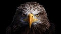 Ultra-realistic Eagle 4k Rendering On Black Background Royalty Free Stock Photo