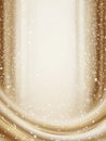 Ultra realistic golden abstract gradient with glittering snowfall design for elegant decor Royalty Free Stock Photo