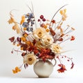 Ultra-realistic 4k Dried Flower Arrangement: Earthy Colors, Hyper-realistic Details