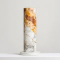 Ultra Realistic Marble Pillar Viewed from the Front Royalty Free Stock Photo