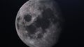 Ultra Realistic Moon is slowly rotating around its axis. Realistic animation of Earth's natural satellite