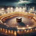 islamic kaba sharif, madina, muslim. generative ai