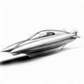 1936 Aerodynamic Boat Design Study Royalty Free Stock Photo