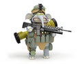 Cartoon elephant infantryman