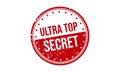 Ultra Top Secret Rubber Stamp. Ultra Top Secret Grunge Stamp Seal Vector Illustration Royalty Free Stock Photo