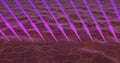 Ultra violet arrow shaped rays entering skin cells