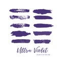 ultra violet the color of the year 2018 brush grunge