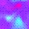 Ultra violet mermaid scale background. Trendy neon iridescent background. Fish scale pattern.