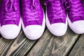 Ultra Violet Sneakers Royalty Free Stock Photo