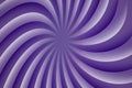 Ultra violet and white rotating hypnosis spiral. Optical illusion. Hypnotic psychedelic vector illustration. Twirl abstract Royalty Free Stock Photo