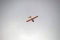 Ultralight aircraft in the sky Royalty Free Stock Photo