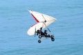 Ultralight Flying over the Ocean Royalty Free Stock Photo