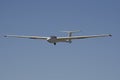 ultralight glider with blue sky background