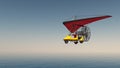 Ultralight trike over the sea