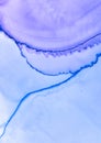 Ultramarine Fluid Background. Creative Alcohol Royalty Free Stock Photo