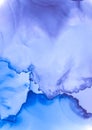 Ultramarine Fluid Illustration. Graphic Alcohol Royalty Free Stock Photo