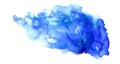 Ultramarine stain Royalty Free Stock Photo