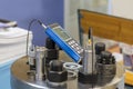Ultrasonic bolt load measurement maintenance testing device for industrial work