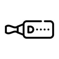 Ultrasonic whistle line icon vector isolated illustration