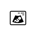 Ultrasonography Icon. Flat Design