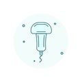 Ultrasoud probe icon. Sonography vector illustration