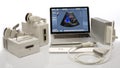 Ultrasound devices on a white background