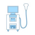 Ultrasound Diagnostic Machine Icon