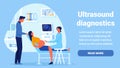 Ultrasound Diagnostics Horizontal Banner. Family