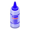 Ultrasound gel bottle icon isometric vector. Ultrasonography examination