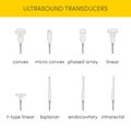 Ultrasound transducers icons