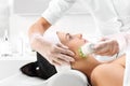 Ultrasound, a woman in the beauty salon Royalty Free Stock Photo