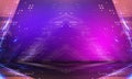 Ultraviolet abstract light. Light element, light line. Violet and pink gradient. Modern background, neon light.